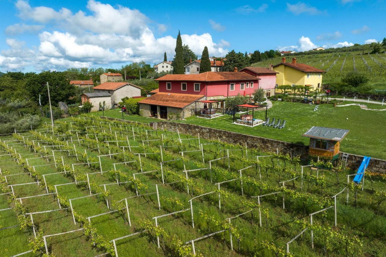 Touristfarm - Apartments "Red Fairytale" Marezige Eksteriør billede
